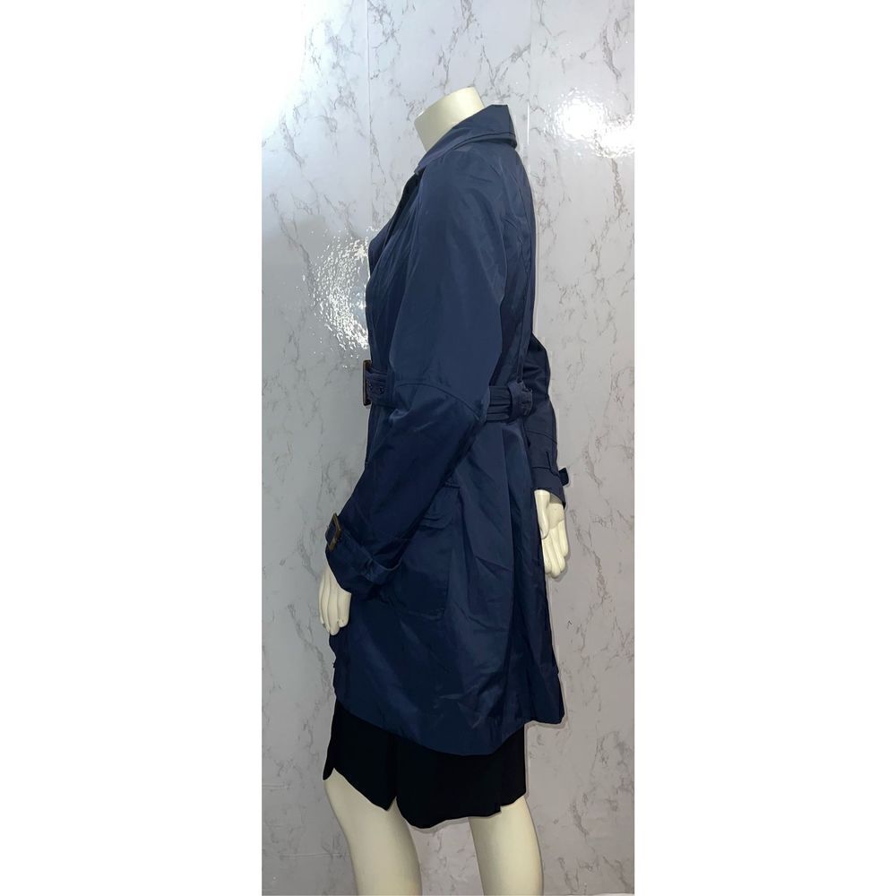 Steve Madden Navy Blue Trench Coat - Picture 8 of 8